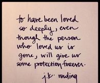 To be loved so deeply