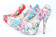 Pretty Pastel Floral Pumps