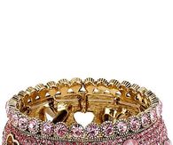 Pink Diamond Ring with Heart Stones