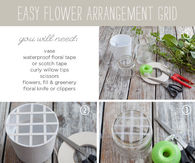 DIY Floral Arrangement Grid