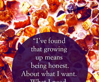Growing up means 