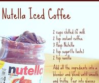 Nutella Iced Coffee
