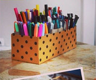 Shoe Box Paper Roll Organizer