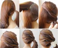 How to make a twisted side ponytail