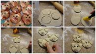 How to make a adorable piglet face bread