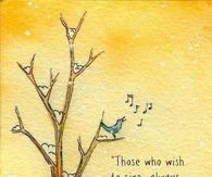 Those who wish to sing