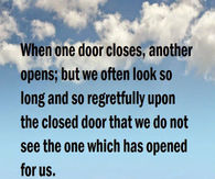 when one door closes