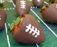 Football Chocolate Covered Strawberries