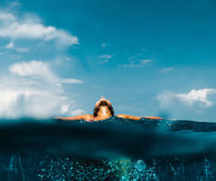 In the water