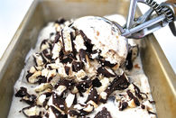 How to make dark chocolate cookie and peanut butter ice cream