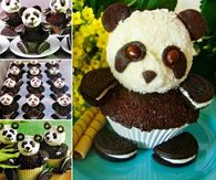 How to make panda cupcakes