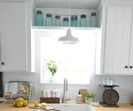 Kitchen with Farmhouse Sink and Skirt