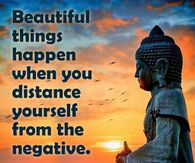 distance yourself from the negative