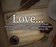 Love is when