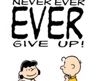 Never give up!