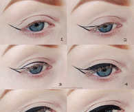 DIY Winged Eye Makeup