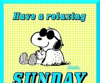 Have a relaxing Sunday