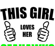This girl loves her seahawks