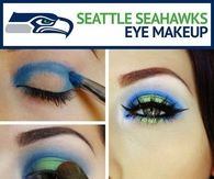 Seattle Seahawks Eye makeup