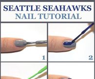 Seattle Seahawks Nail Tutorial