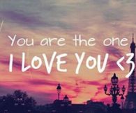 I love you