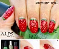 DIY Watermelon Nail Art