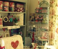 Country Charm Sewing & Crafting Area