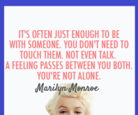 You are not alone