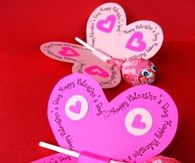 Valentines Day Lollipop Butterflies