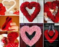 How to make a no sew heart wreath