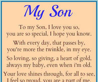 My son