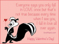 You only fall in love once 