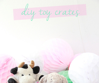 How to make toy storage crates