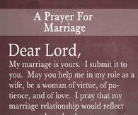 A Prayer For Marriage
