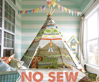 How to make a no sew teepee