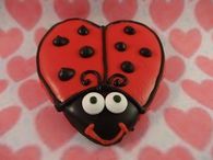 Ladybug Valentine Cookie