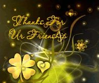 Thanks for your friendship