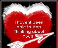 I haven't been able to stop thinking about you!