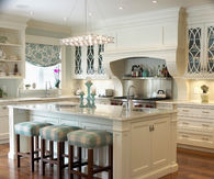 Beautiful & Bright Blue & White Kitchen