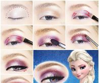DIY Elsa Eye Makeup