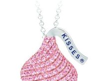 Pink Diamond Hershey Kiss Necklace