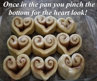 Heart Cinnamon Buns