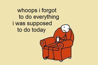 Whoops I forgot to do everything I was supposed to do today!