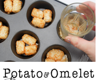 Potato and Omelet Breakfast Bites