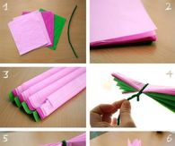 DIY Tissue Paper Flowers