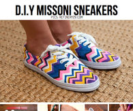 DIY Missoni Sneakers