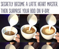 DIY Latte Heart