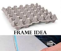 DIY Flower Egg Carton Frame