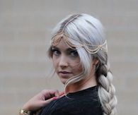 Silver waterfall braid