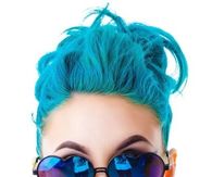 Turquoise updo
